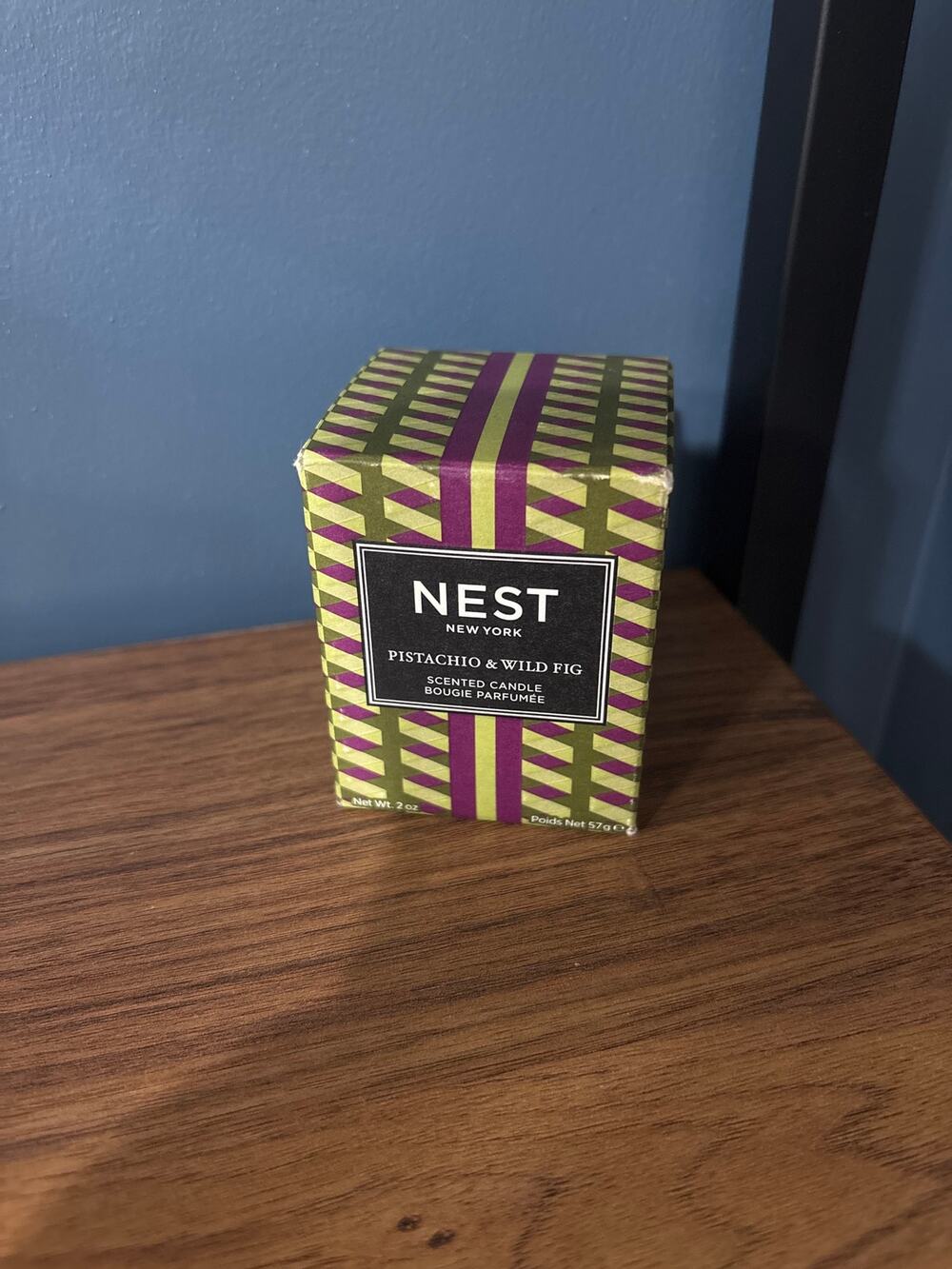NEST New York Pistachio & Wild Fig Scented Candle. 2oz